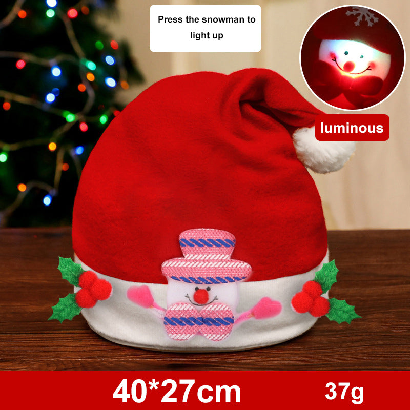 Weihnachtsmütze mit Schneemann, Elch oder Weihnachtsmann – Ansicht 5