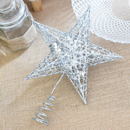 Christbaumspitze Stern aus Metall – Ansicht 12