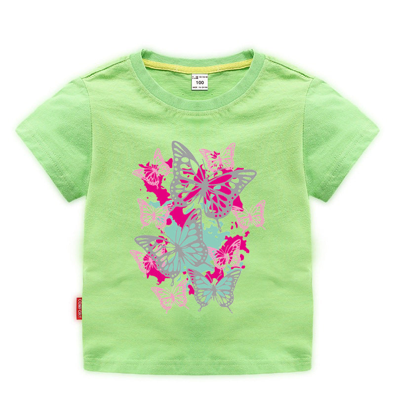 Children's summer short sleeved T-shirt