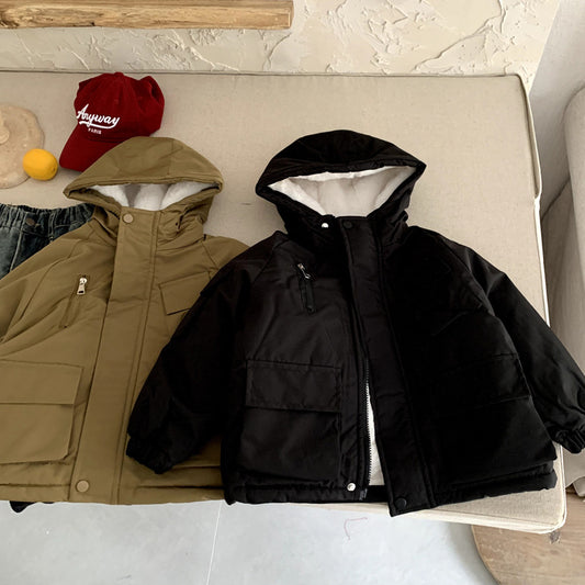 Gepolsterte Winterjacke für kleine Mädchen