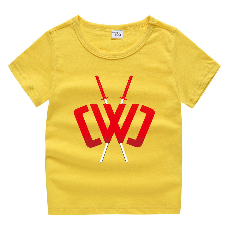 Children's summer short sleeved T-shirt