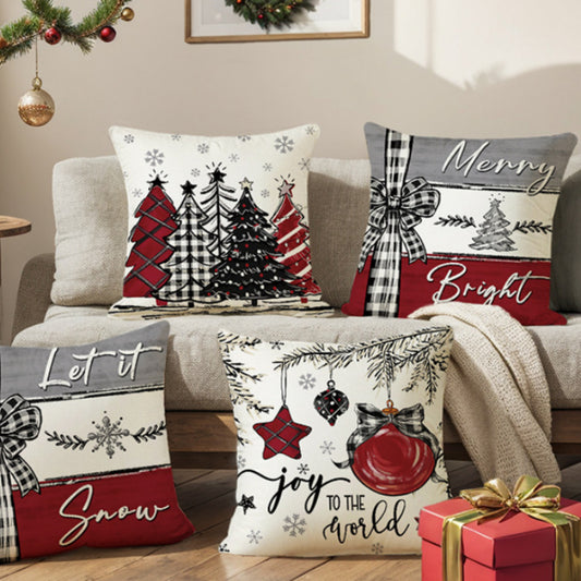 Weihnachts-Kissenbezug 45 × 45 cm – Ansicht 1
