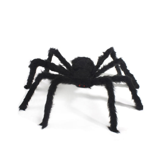 Halloween Riesenspinne aus Plüsch, schwarz – Ansicht 2
