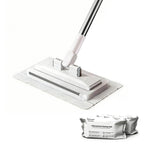 SOPAMI Disposable Dust Mop, Hands-Free Wet Dry Floor Cleaning Mop, Lazy Household Floor Cleaner with Replaceable Non-Woven Cleaning Pads for Home Hardwood Floors, Tile Floors