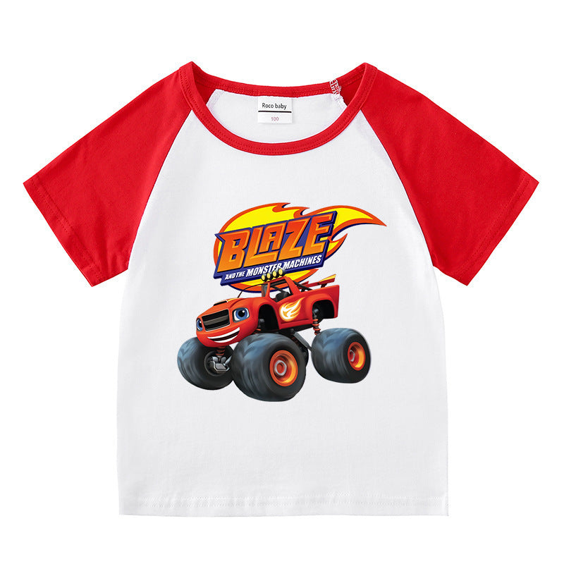 Children's summer short sleeved T-shirt