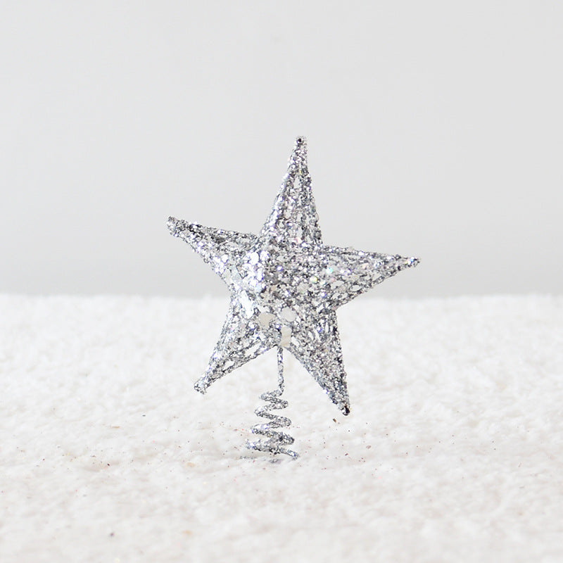 Christbaumspitze Stern aus Metall – Ansicht 8