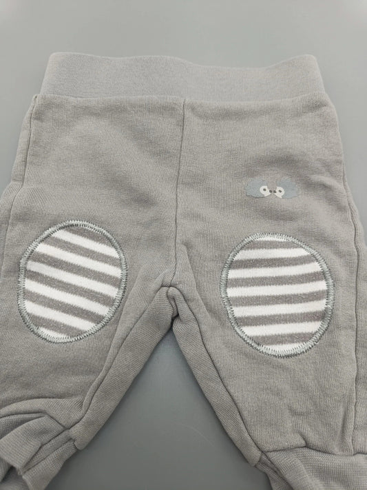 Graue Twins Babyhose mit Igel, Größe 50