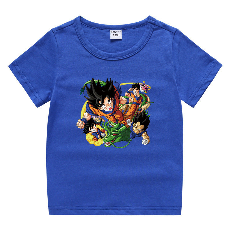 Dragon Ball Children's Summer Clothing Short Sleeves