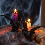 Halloween Decorative Candle Night Light, Halloween Decoration Prop, Candle Holder Ornament, LED Electronic Candle, Party Prop