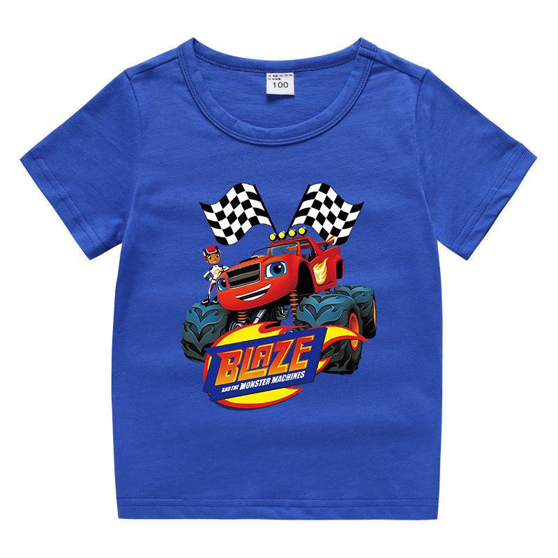 Children's summer short sleeved T-shirt