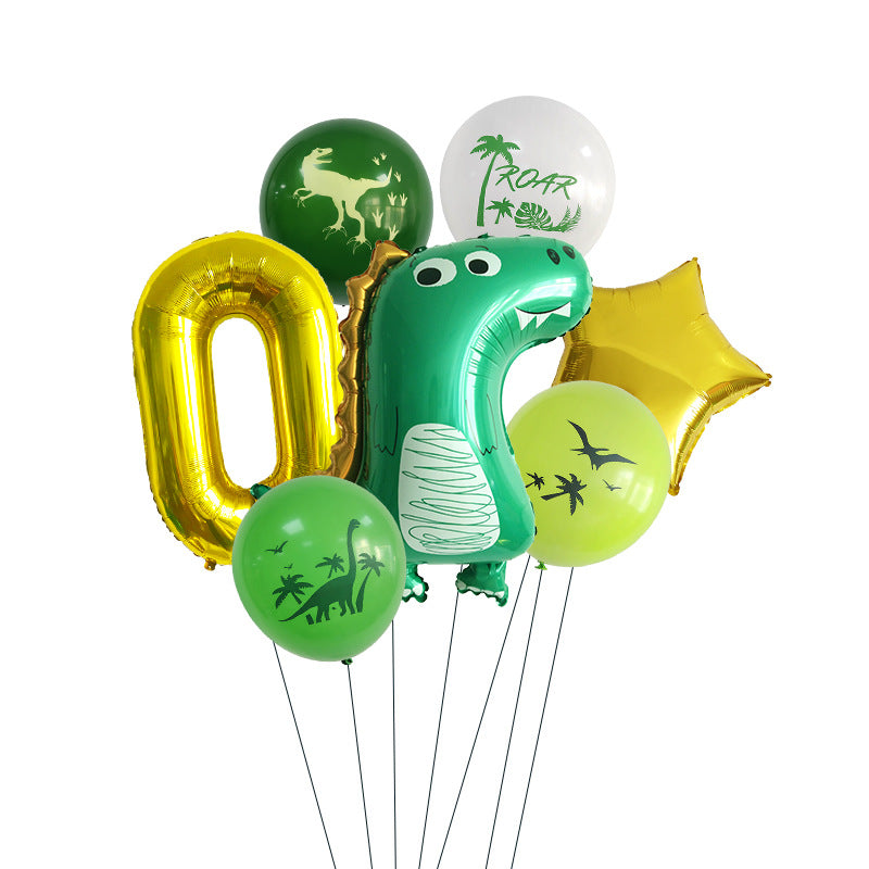 Dinosaurier Party-Set mit Ballons und Partygeschirr – Ansicht 4