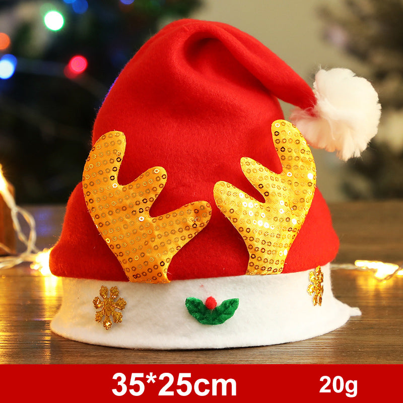 Weihnachtsmütze mit Schneemann, Elch oder Weihnachtsmann – Ansicht 6