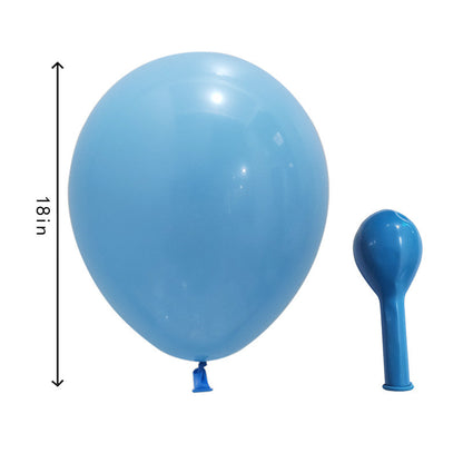 Ballongirlande in Blau, Weiß und Silber, Ballonbogen-Set – Ansicht 5