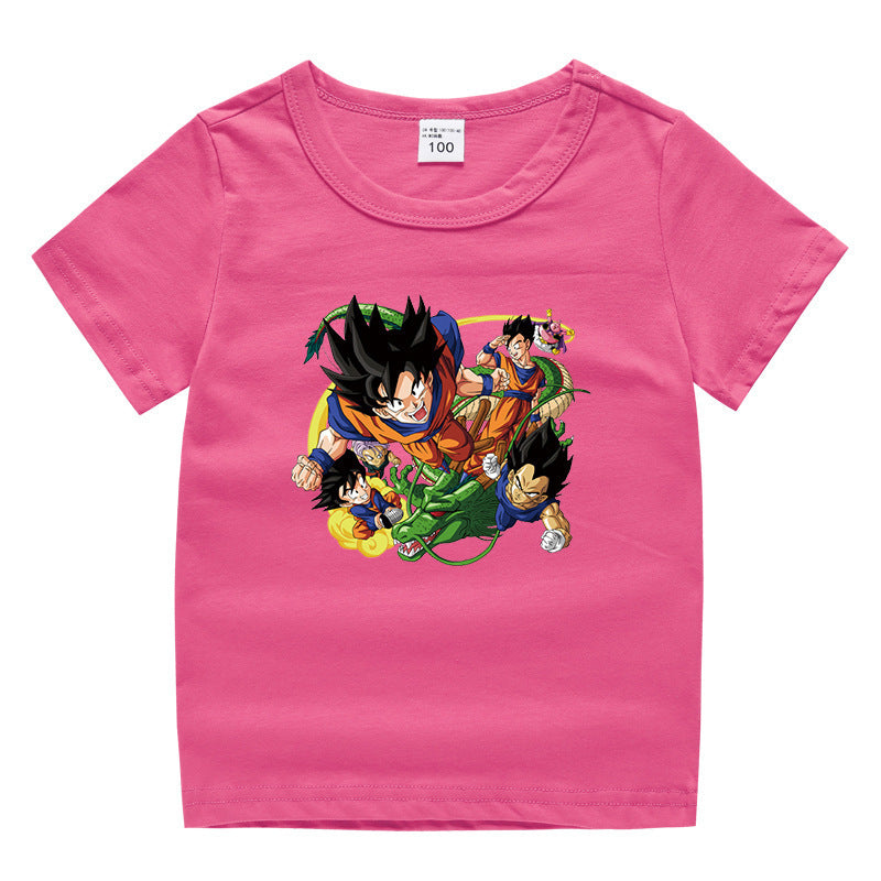 Dragon Ball Children's Summer Clothing Short Sleeves