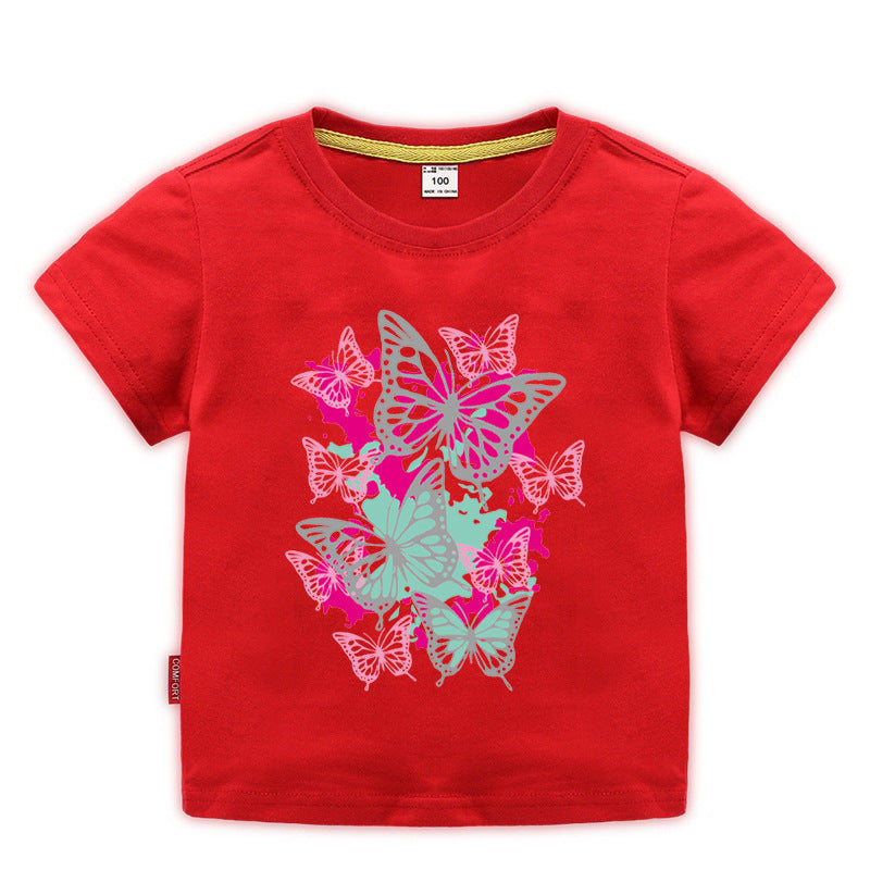 Children's summer short sleeved T-shirt