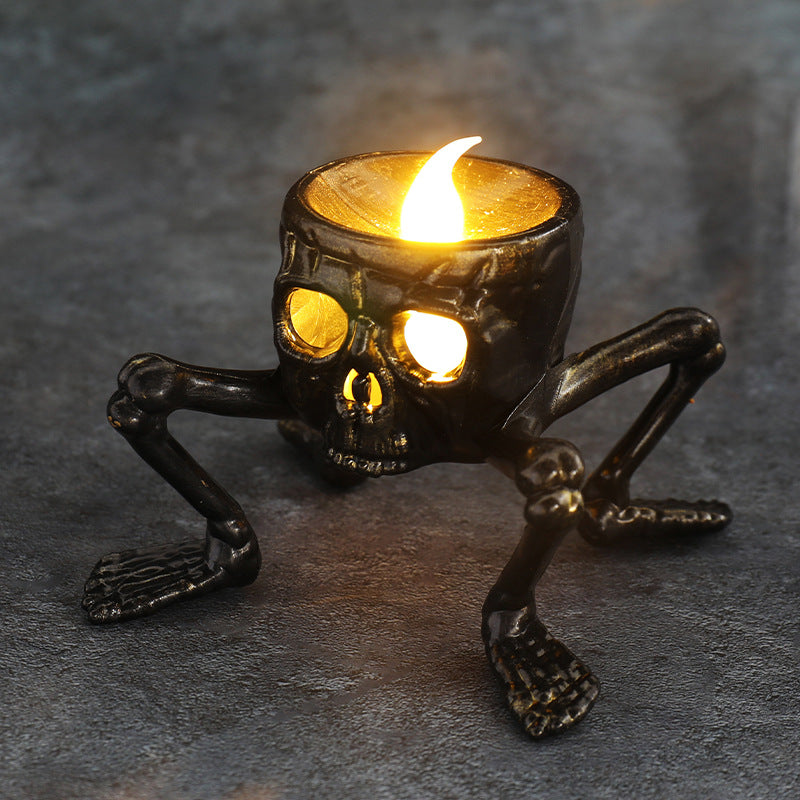 Halloween Skull Hand Decorative Night Light, Halloween Skull Decoration, Ambient Lighting Prop, Candle Lamp