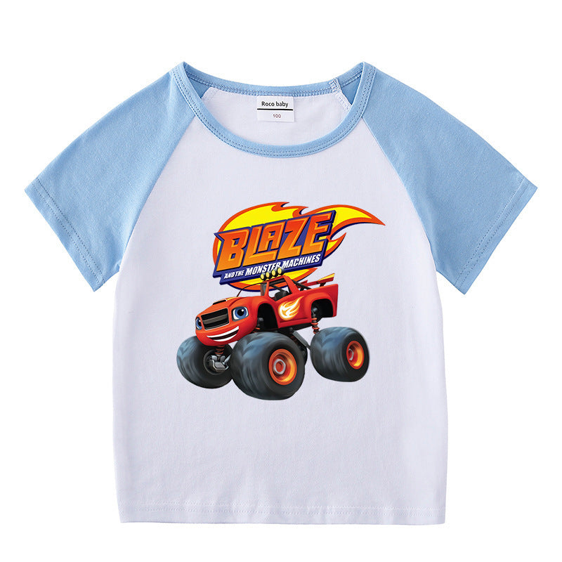 Children's summer short sleeved T-shirt
