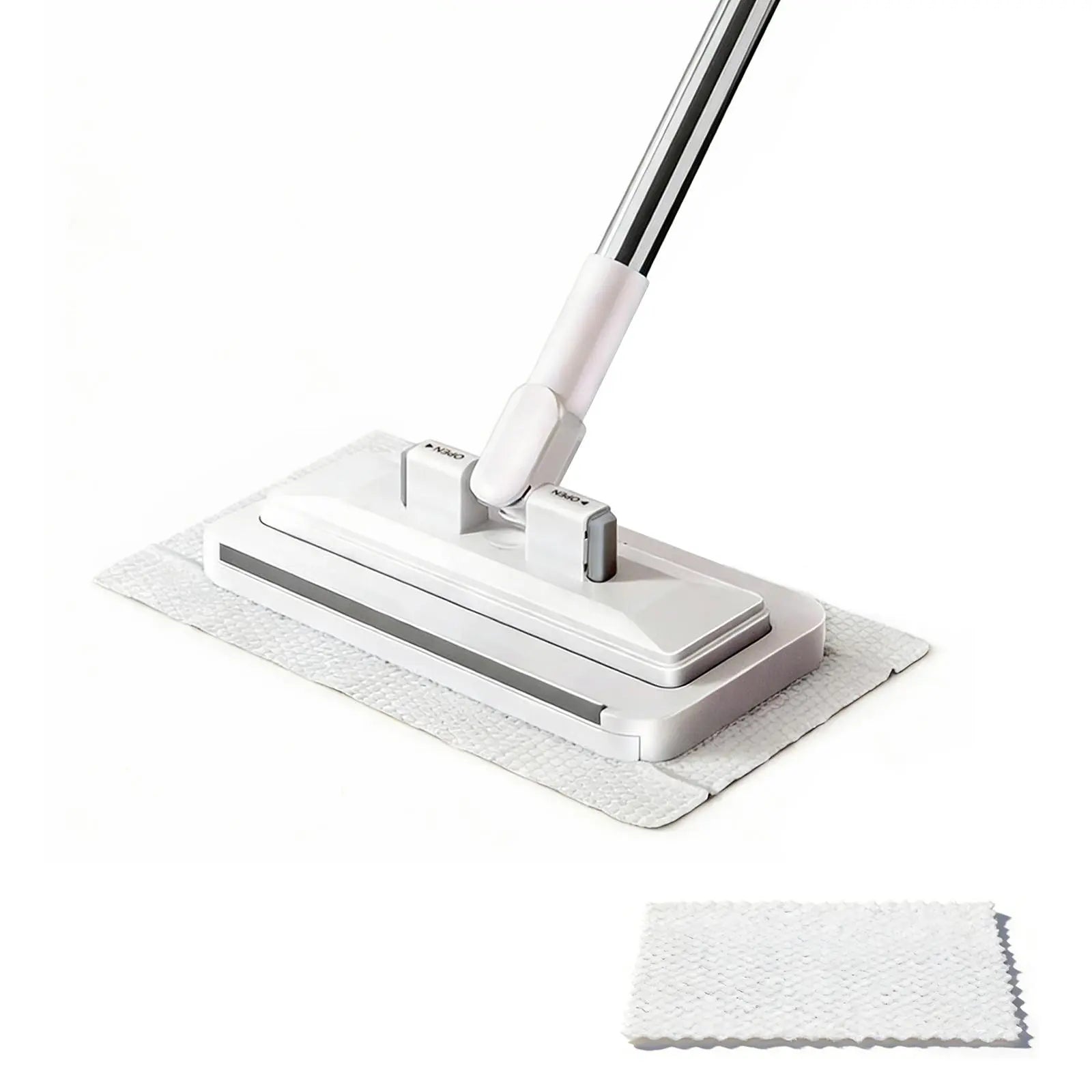 SOPAMI Disposable Dust Mop, Hands-Free Wet Dry Floor Cleaning Mop, Lazy Household Floor Cleaner with Replaceable Non-Woven Cleaning Pads for Home Hardwood Floors, Tile Floors