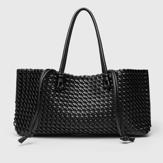 Handgeflochtene Korbtasche, Boho Style