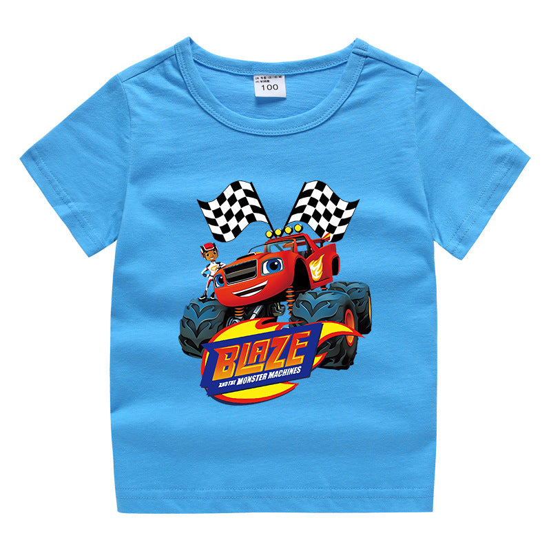 Children's summer short sleeved T-shirt