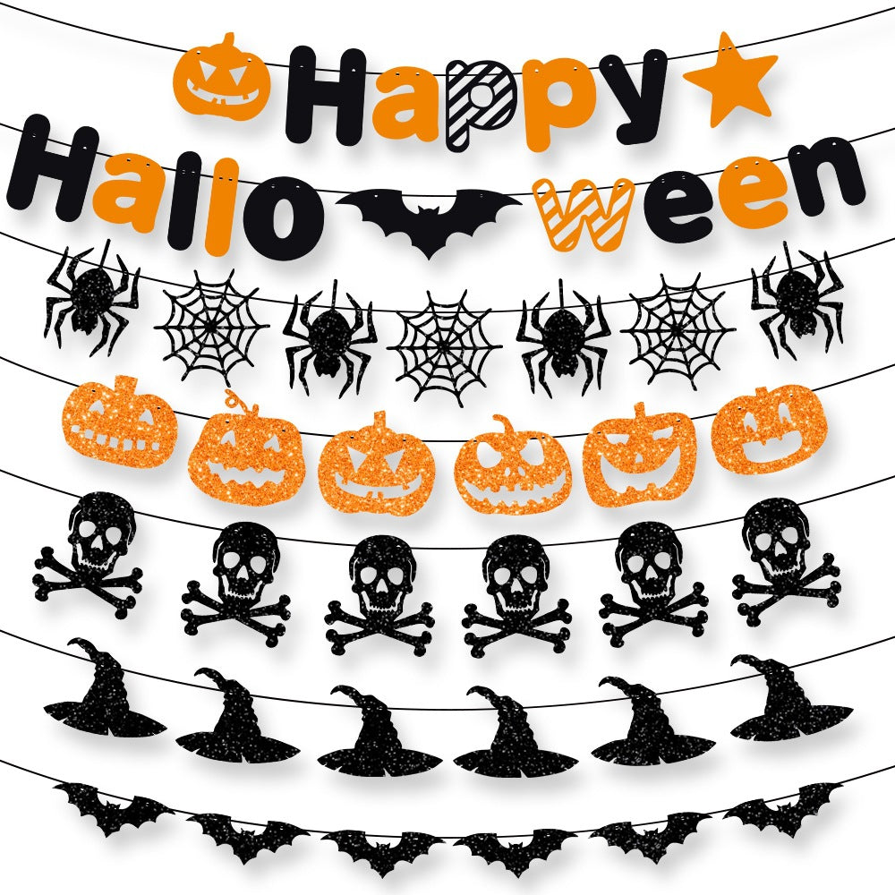 New Halloween Festival Party Decoration Banner, Ghost Festival Happy Halloween Banner