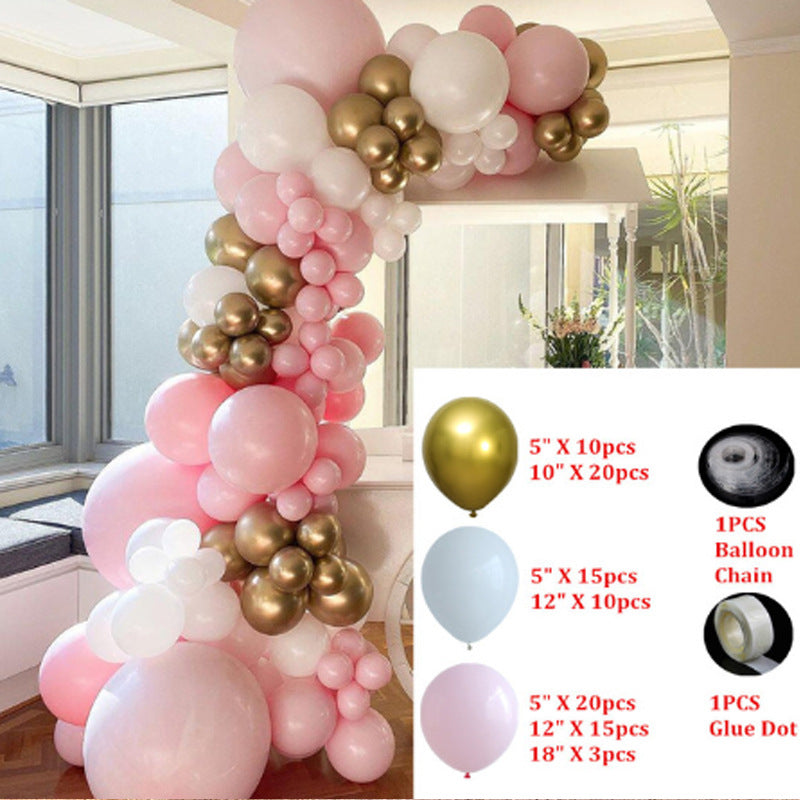 Ballongirlande in Roségold, Ballonbogen-Set – Ansicht 4