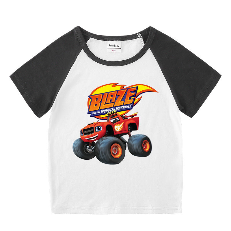 Children's summer short sleeved T-shirt