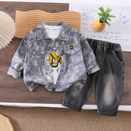 Baby Camouflage-Set langarm, dreiteilig