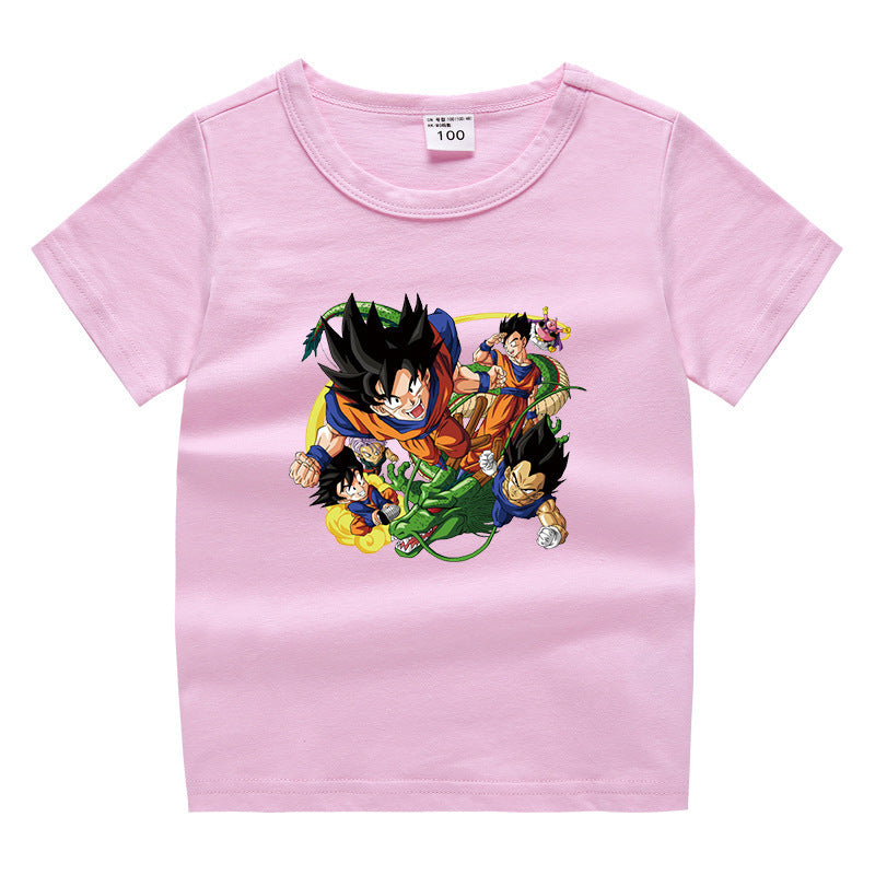 Dragon Ball Children's Summer Clothing Short Sleeves