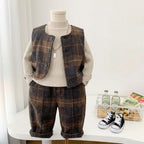 Autumn irregular sweater three piece set