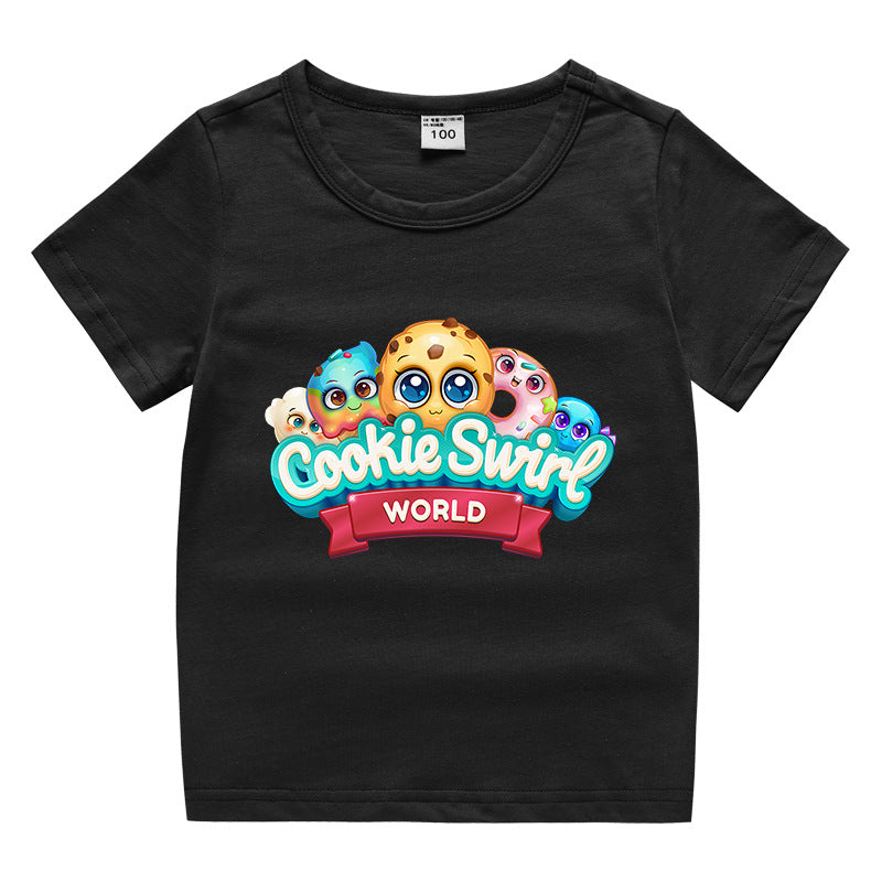 Children's summer short sleeved T-shirt