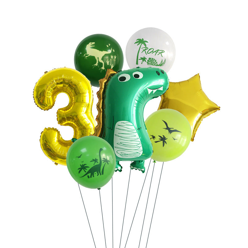 Dinosaurier Party-Set mit Ballons und Partygeschirr – Ansicht 18