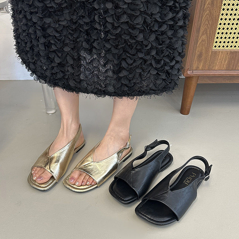 Flache Strand-Sandalen für Damen
