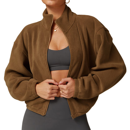 Damen-Teddyjacke in Lammfelloptik – Bild 3