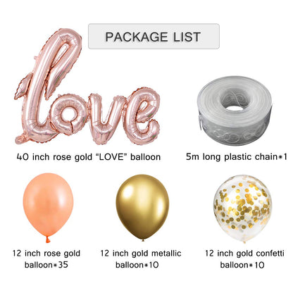 Ballon-Set in Pink fürs Hochzeitszimmer – Ansicht 5