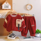 Baby casual clothes spring and autumn long sleeved two-piece set