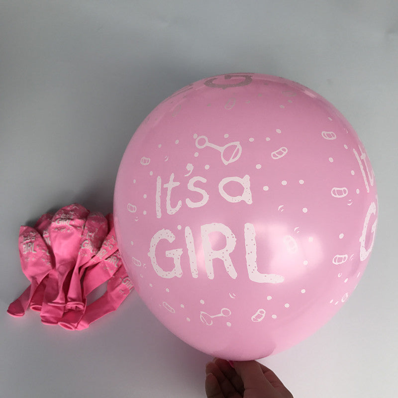 Gender-Reveal-Luftballons in Blau oder Pink, 10 Stück – Ansicht 2