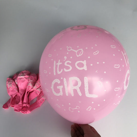 Gender-Reveal-Luftballons in Blau oder Pink, 10 Stück – Ansicht 2