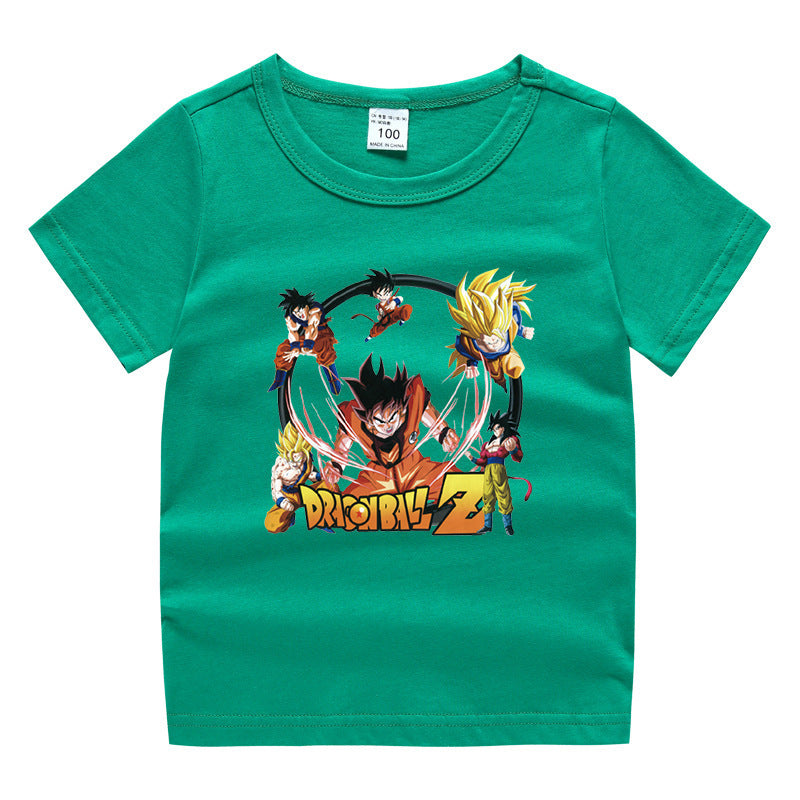 Children's summer short sleeved T-shirt