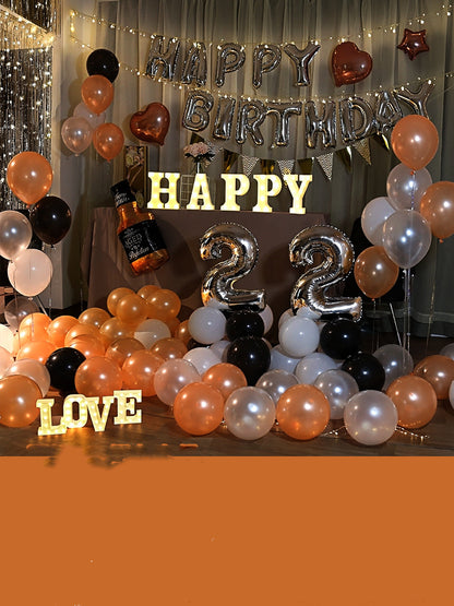 Happy-Birthday-Ballon-Set, Geburtstagsdeko – Ansicht 10