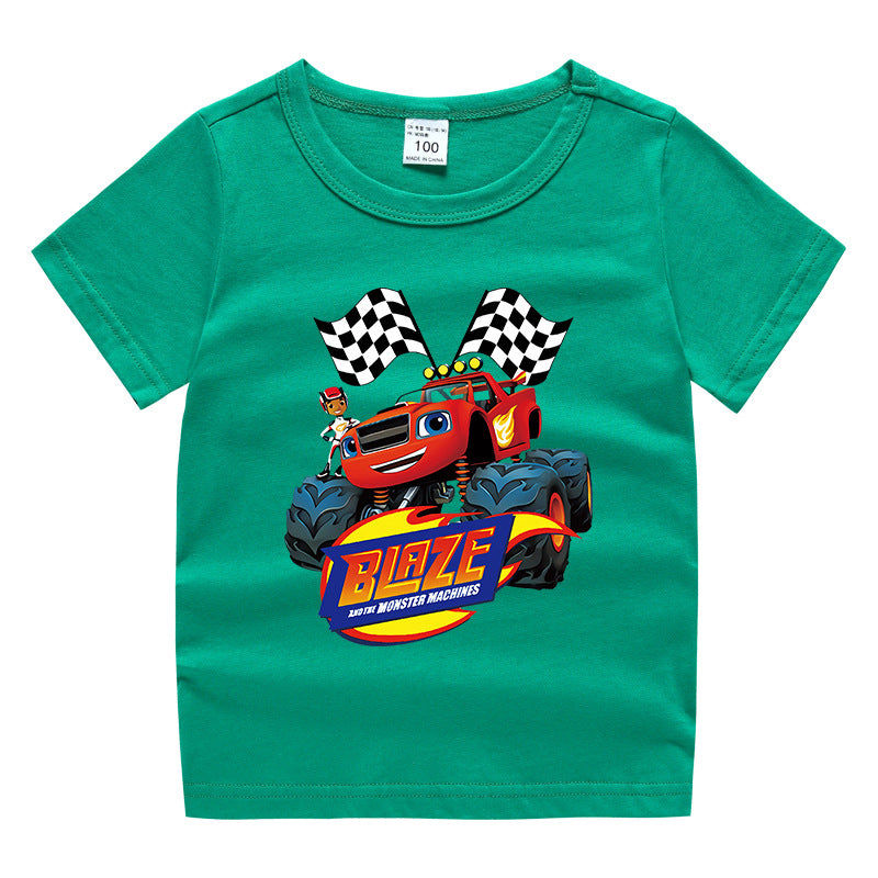 Children's summer short sleeved T-shirt