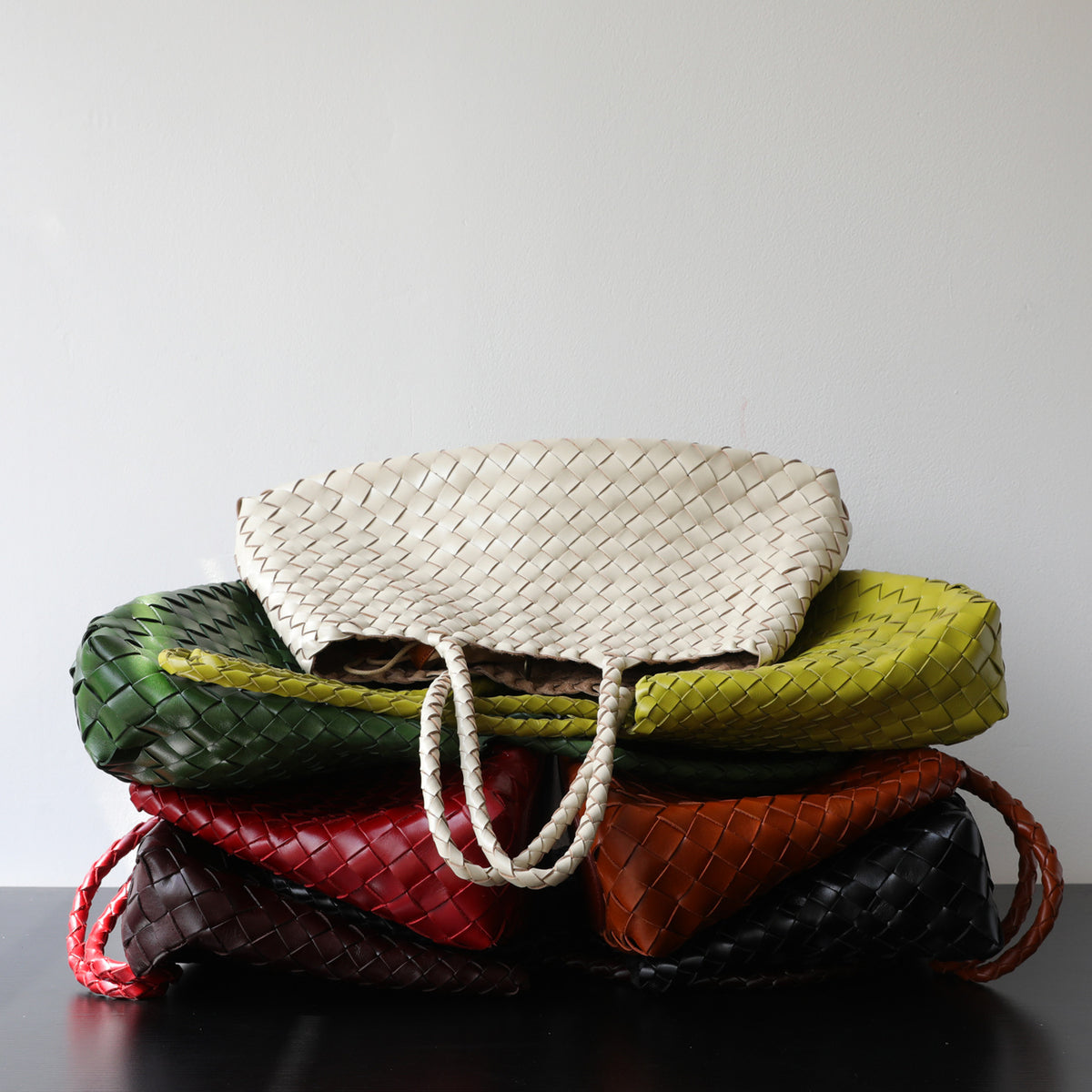 Geflochtene Henkeltasche Damen Unterarmtasche