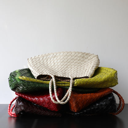 Geflochtene Henkeltasche Damen Unterarmtasche