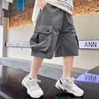Casual Style Boys' Shorts, Lightweight Cargo Pants