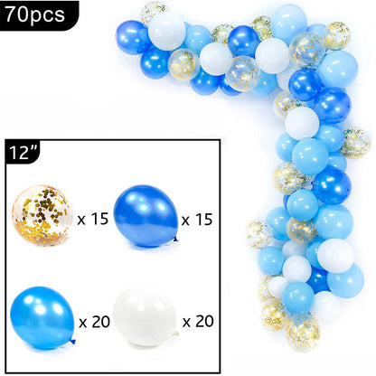 Ballongirlande Macaron Blau & Rosa – Ansicht 3