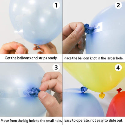 Gender-Reveal Ballongirlande in Rosa und Blau, Ballonbogen-Set – Ansicht 2