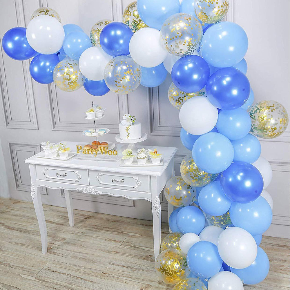 Ballongirlande Macaron Blau & Rosa – Ansicht 4