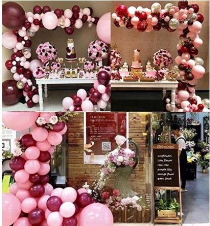 Ballongirlande in Zartrosa, Ballonbogen-Set – Ansicht 2