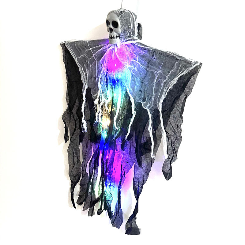 Halloween Hängegeist mit Totenkopf, ca. 85 cm – Ansicht 11