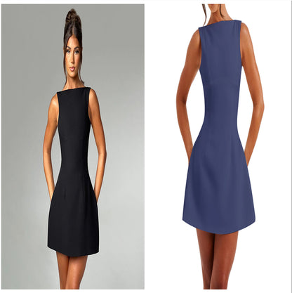 Rückenfreies Minikleid, ärmellos & figurbetont – Ansicht 12